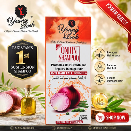 Young Look Onion Shampoo (Herbal Formula) 300Ml