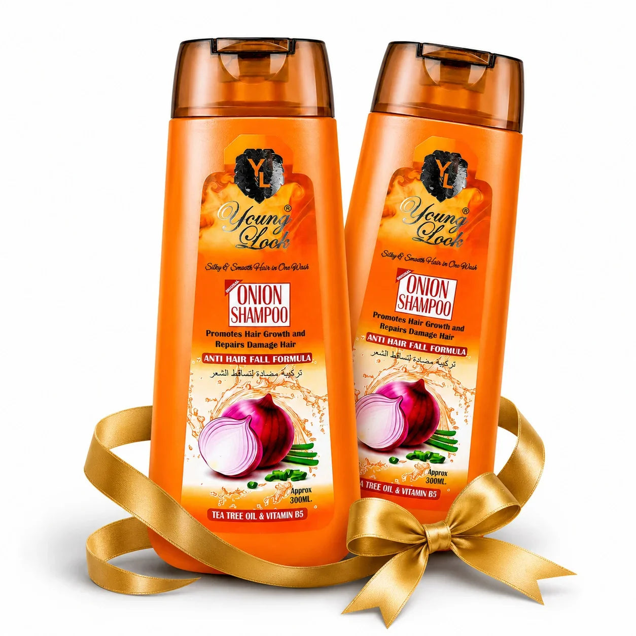 Young Look Onion Shampoo (Herbal Formula)(Pack Of 2) 300Ml