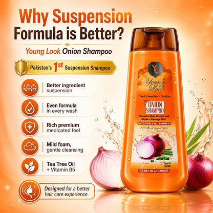 Young Look Onion Shampoo (Herbal Formula) 300Ml