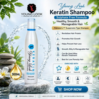 Young Look Keratin sulfate free shampoo in pakistan 300ML