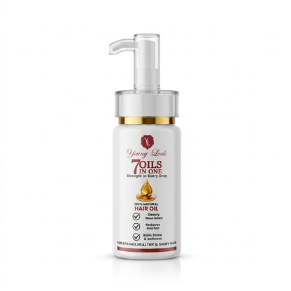 (Cold-Pressed) Young Look 7 Oils in One Hair Oil 120ML (Pack of 2)