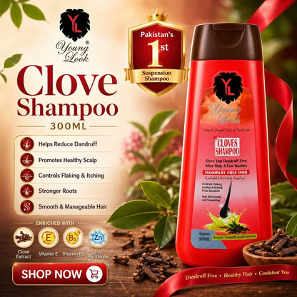 Young Look Clove Dandruff Shampoo 300ML