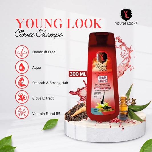 Young Look Clove Dandruff Shampoo 300ML