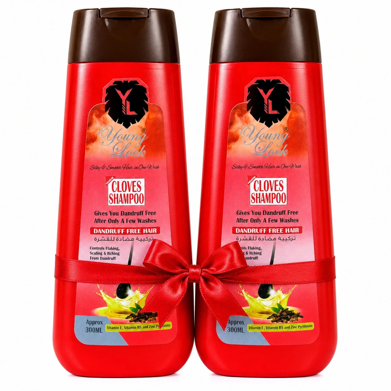 Young Look Clove Dandruff Shampoo 300ML(Pack of 2)