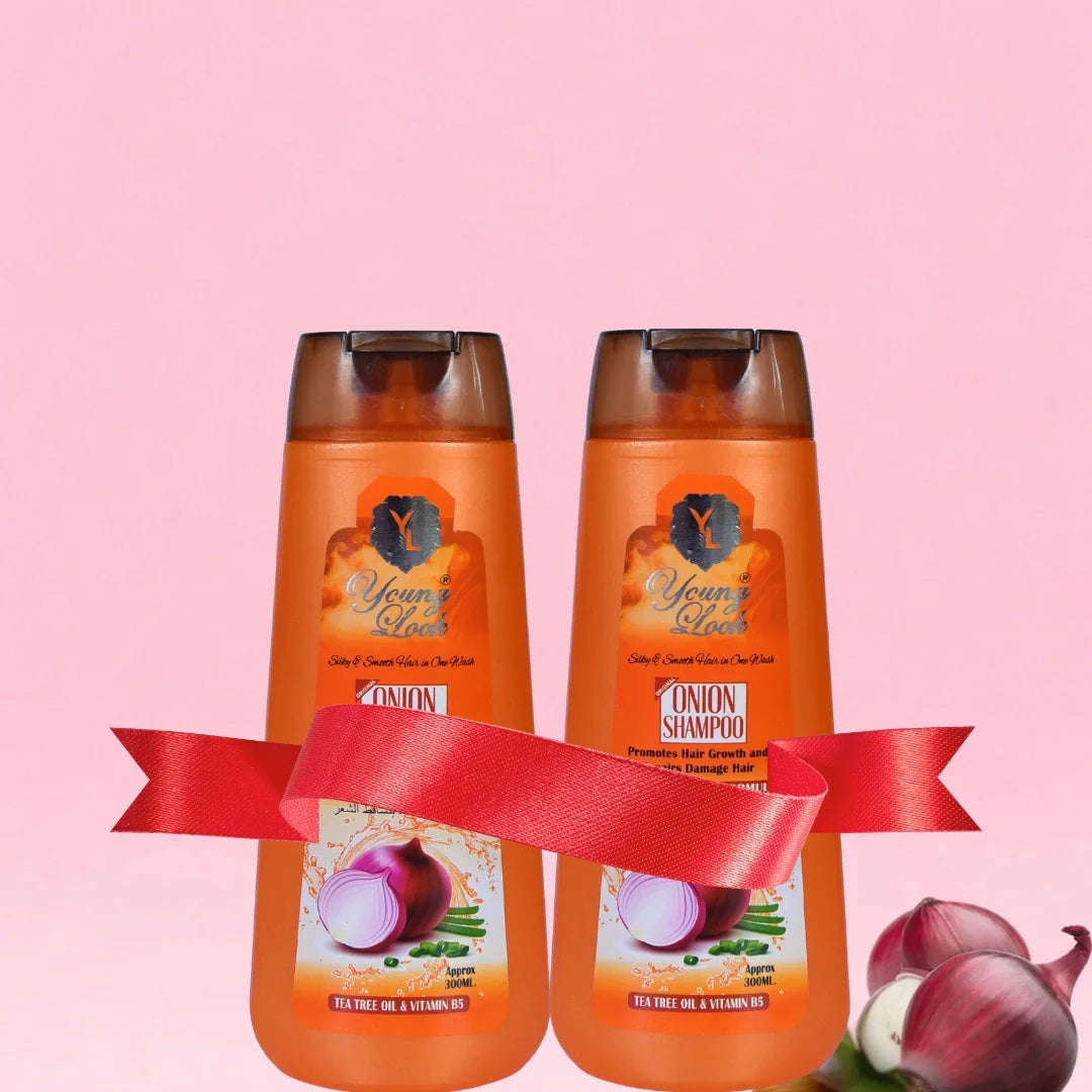 Young Look Onion Shampoo (Herbal Formula)(Pack Of 2) 300Ml