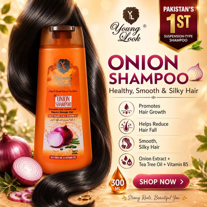 Young Look Onion Shampoo (Herbal Formula) 300Ml