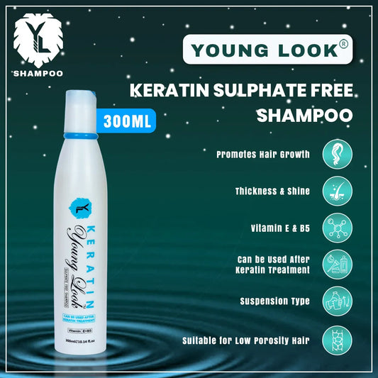 Young Look Keratin Shampoo Sulphate Free 300ML